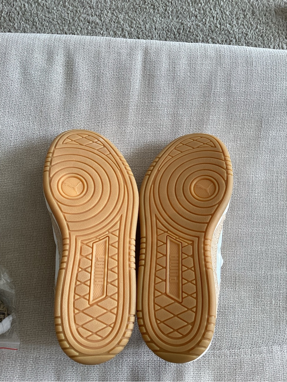 Puma Women’s Cream & Tan Low-Top Sneakers - Picture 6 of 8